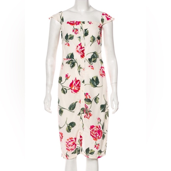 Reformation Dresses & Skirts - Reformation Cream floral print Midi Dress SZ 4
